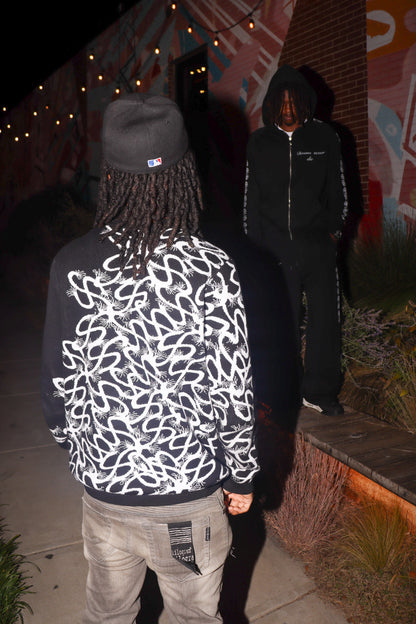 Black rhinestone sweater